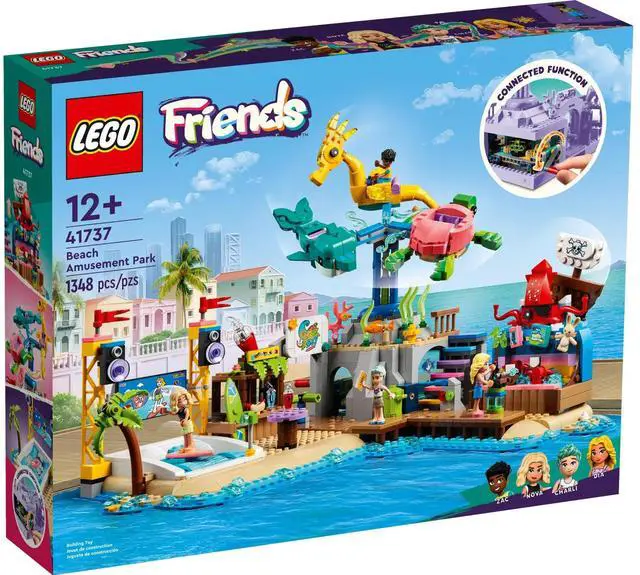 Alt view image 2 of 5 - international version Friends Series 41737 Beach Amusement Park Number of parts 1348 Suitable for age 12+ toy building blocks