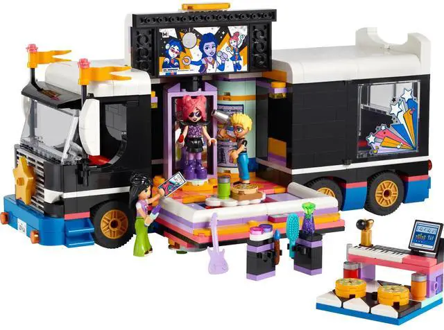 Main image of international version Friends Series 42619 Pop Star Music Tour Bus Number of parts 845 Suitable for age 8+ toy building blocks