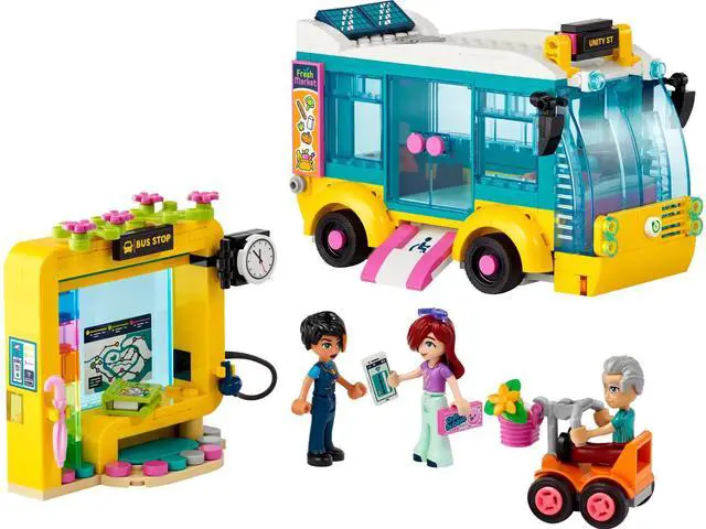 Main image of international version Friends Series 41759 Heartlake City Bus Number of parts 480 Suitable for age 7+ toy building blocks