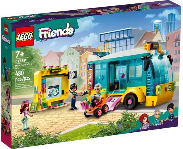 Alt view image 2 of 5 - international version Friends Series 41759 Heartlake City Bus Number of parts 480 Suitable for age 7+ toy building blocks