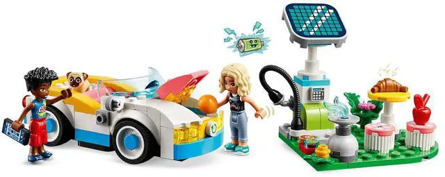 Alt view image 3 of 5 - international version Friends Series 42609 Electric Car and Charger Number of parts 170 Suitable for age 6+ toy building blocks