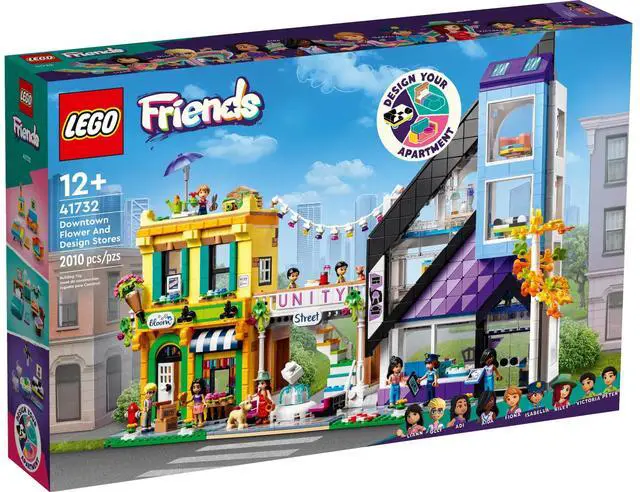 Alt view image 2 of 5 - international version Friends Series 41732 Downtown Flower and Design Stores Number of parts 2010 Suitable for age 12+ toy building blocks