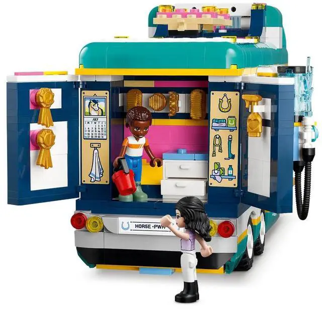 Alt view image 5 of 5 - international version Friends Series 41722 Horse Show Trailer Number of parts 989 Suitable for age 8+ toy building blocks