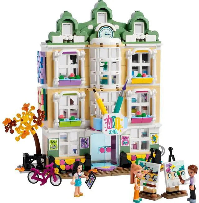 Main image of international version Friends Series 41711 Emma's Art School Number of parts 844 Suitable for age 8+ toy building blocks