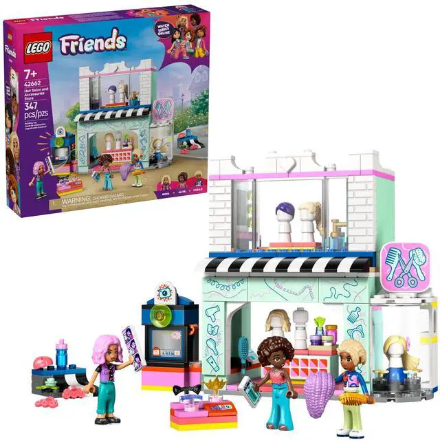 Alt view image 2 of 5 - international version Friends Series 42662 Hair Salon and Accessories Store Number of parts 347 Suitable for age 7+ toy building blocks