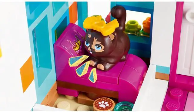 Alt view image 4 of 5 - international version Friends Series 41742 Cat Hotel Number of parts 445 Suitable for age 6+ toy building blocks