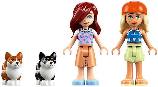 Alt view image 5 of 5 - international version Friends Series 42641 Surfing Dogs and Scooter Adventure Number of parts 113 Suitable for age 6+ toy building blocks