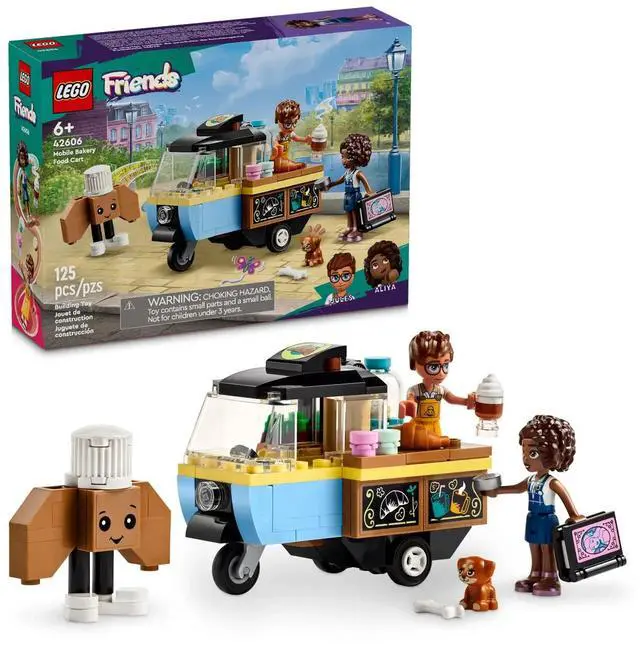 Alt view image 2 of 5 - international version Friends Series 42606 Mobile Bakery Food Cart Number of parts 125 Suitable for age 6+ toy building blocks
