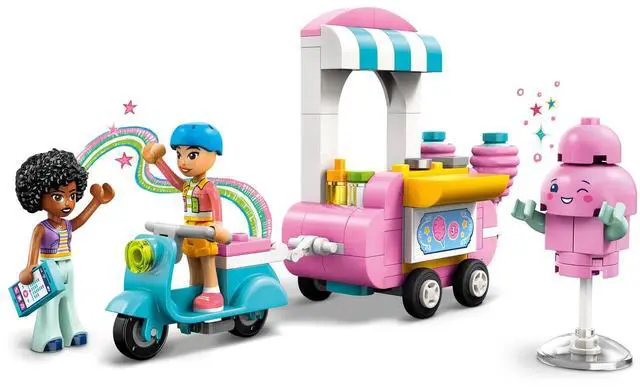 Alt view image 3 of 5 - international version Friends Series 42643 Cotton Candy Stand and Scooter Number of parts 110 Suitable for age 6+ toy building blocks