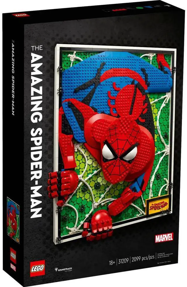 Alt view image 2 of 5 - international version art Series 31209 The Amazing Spider-Man Number of parts 2099 Suitable for age 18+ toy building blocks
