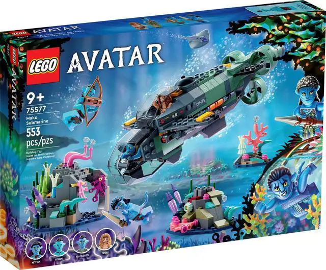 Alt view image 2 of 5 - international version Avatar Series 75577 Mako Submarine Number of parts 553 Suitable for age 9+ toy building blocks