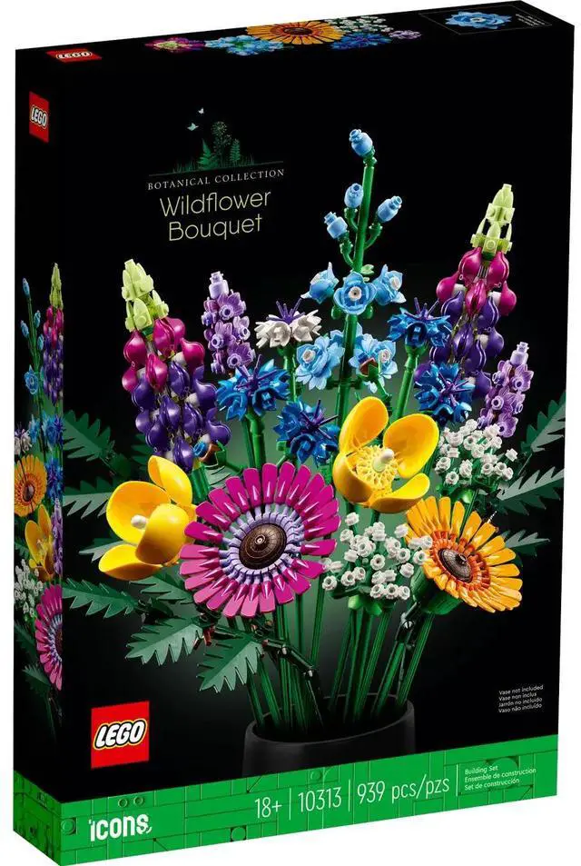 Alt view image 2 of 7 - international version BOTANICALS Series 10313 Wildflower Bouquet Number of parts 939 Suitable for age 18+ toy building blocks