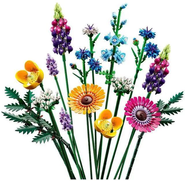 Alt view image 4 of 7 - international version BOTANICALS Series 10313 Wildflower Bouquet Number of parts 939 Suitable for age 18+ toy building blocks