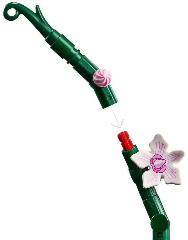 Alt view image 4 of 7 - international version BOTANICALS Series 10311 Orchid Number of parts 608 Suitable for age 18+ toy building blocks