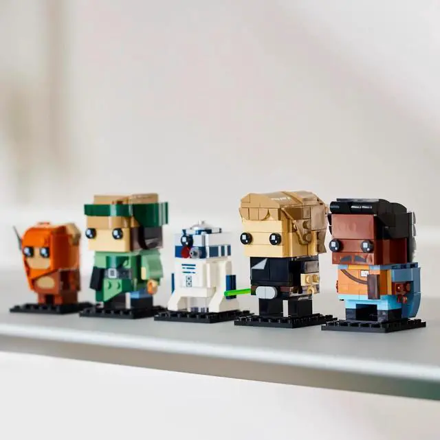 Alt view image 5 of 5 - international version BrickHeadz Series 40623 Battle of Endor Heroes Number of parts 549 Suitable for age 10+ toy building blocks