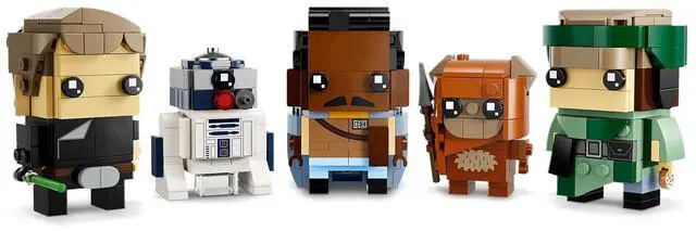 Alt view image 3 of 5 - international version BrickHeadz Series 40623 Battle of Endor Heroes Number of parts 549 Suitable for age 10+ toy building blocks