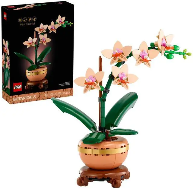 Alt view image 2 of 5 - international version BOTANICALS Series 10343 Mini Orchid Number of parts 274 Suitable for age 18+ toy building blocks