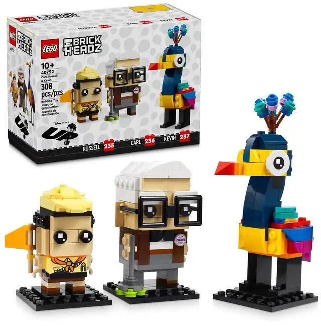 Alt view image 2 of 5 - international version BrickHeadz Series 40752 Carl, Russell & Kevin Number of parts 308 Suitable for age 10+ toy building blocks