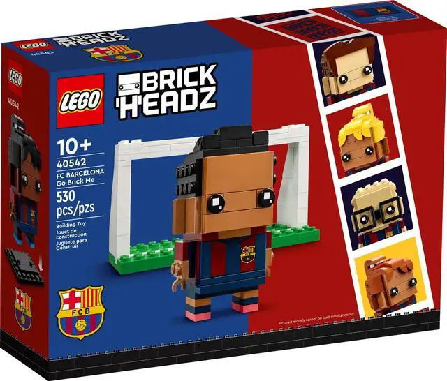 Alt view image 2 of 5 - international version BrickHeadz Series 40542 FC Barcelona Go Brick Me Number of parts 530 Suitable for age 10+ toy building blocks