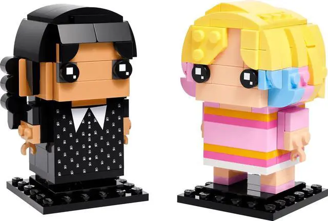 Main image of international version BrickHeadz Series 40750 Wednesday & Enid Number of parts 239 Suitable for age 10+ toy building blocks