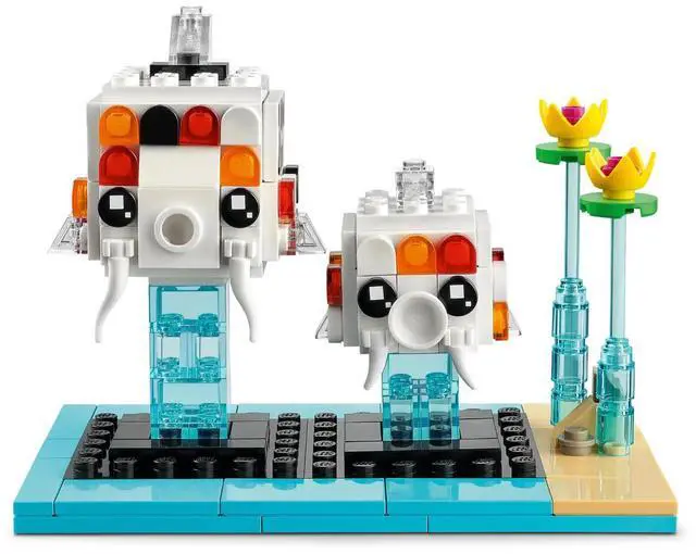 Alt view image 3 of 5 - international version BrickHeadz Series 40545 Koi Fish Number of parts 203 Suitable for age 8+ toy building blocks