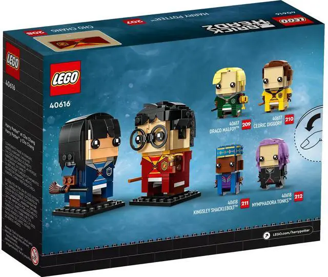 Alt view image 4 of 5 - international version BrickHeadz Series 40616 Harry Potter & Cho Chang Number of parts 267 Suitable for age 10+ toy building blocks