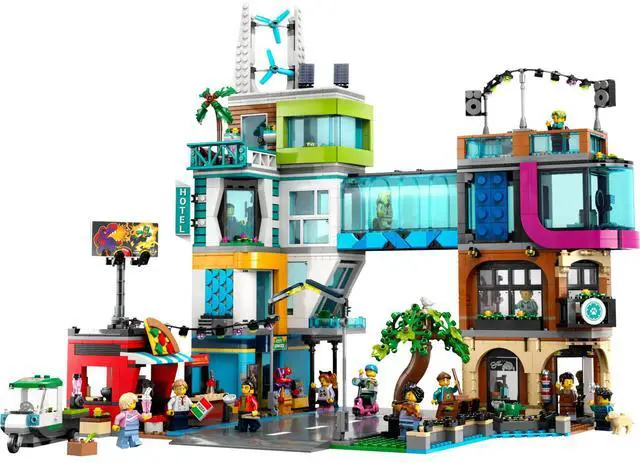 Main image of international version city Series 60380 Downtown Number of parts 2010 Suitable for age 8+ toy building blocks