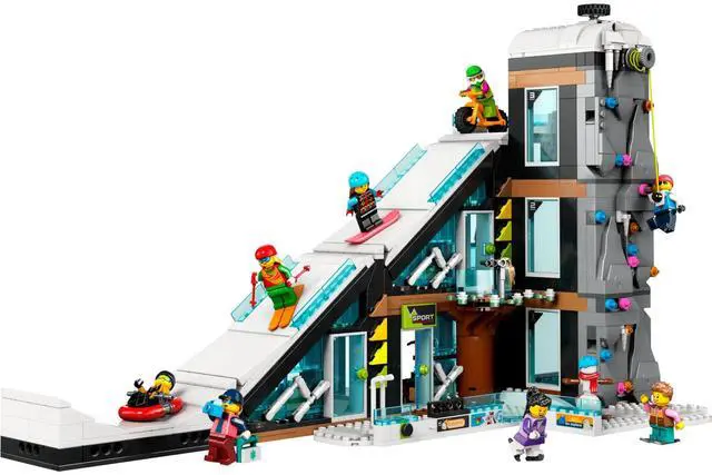 Main image of international version city Series 60366 Ski and Climbing Center Number of parts 1045 Suitable for age 7+ toy building blocks