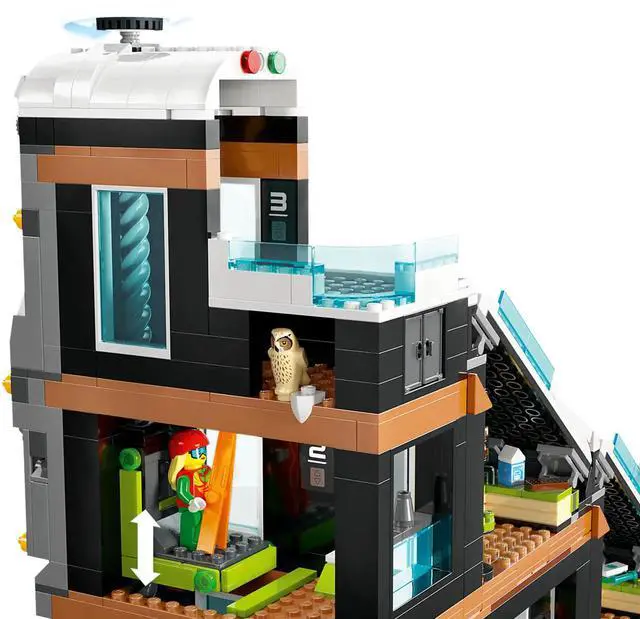 Alt view image 4 of 5 - international version city Series 60366 Ski and Climbing Center Number of parts 1045 Suitable for age 7+ toy building blocks