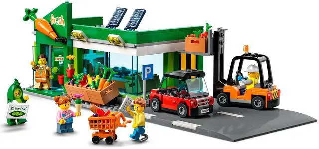 Alt view image 4 of 5 - international version city Series 60347 Grocery Store Number of parts 404 Suitable for age 6+ toy building blocks