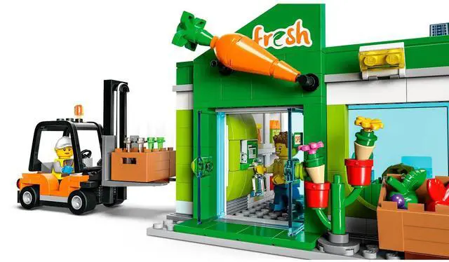 Alt view image 5 of 5 - international version city Series 60347 Grocery Store Number of parts 404 Suitable for age 6+ toy building blocks