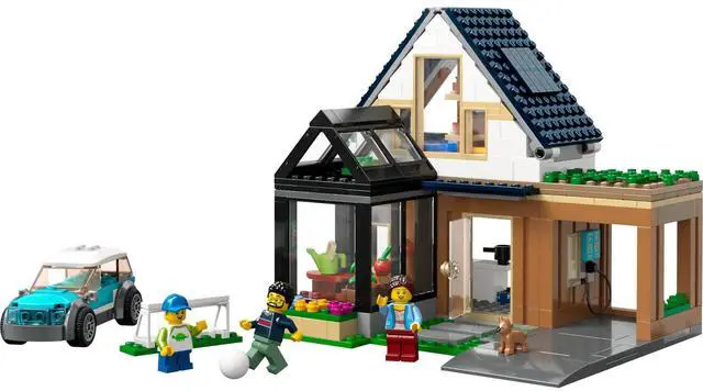 Main image of international version city Series 60398 Family House and Electric Car Number of parts 462 Suitable for age 6+ toy building blocks