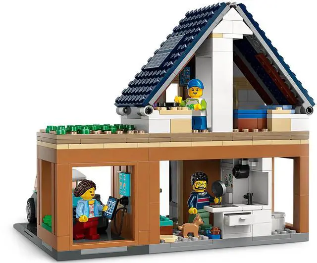 Alt view image 3 of 5 - international version city Series 60398 Family House and Electric Car Number of parts 462 Suitable for age 6+ toy building blocks