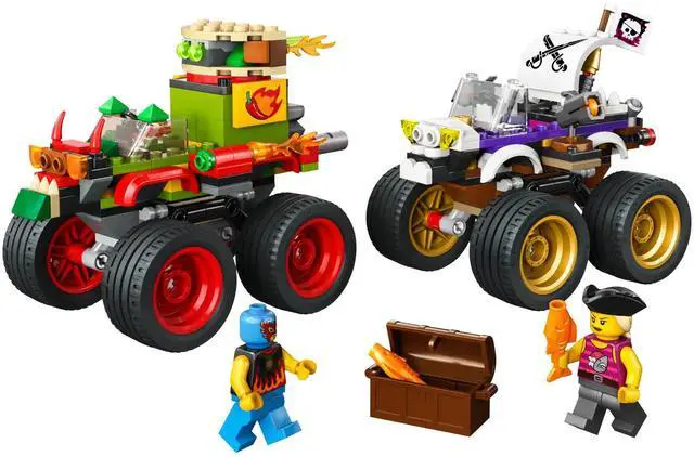 Main image of international version city Series 60397 Monster Truck Race Number of parts 301 Suitable for age 6+ toy building blocks