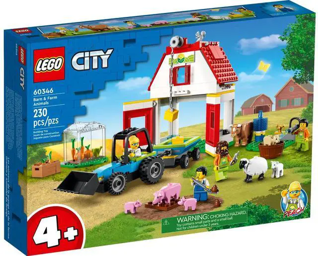 Alt view image 2 of 5 - international version city Series 60346 Barn & Farm Animals Number of parts 230 Suitable for age 4+ toy building blocks