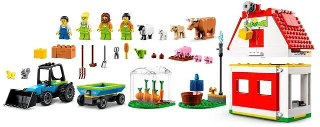 Alt view image 3 of 5 - international version city Series 60346 Barn & Farm Animals Number of parts 230 Suitable for age 4+ toy building blocks