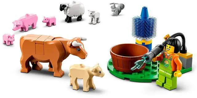 Alt view image 5 of 5 - international version city Series 60346 Barn & Farm Animals Number of parts 230 Suitable for age 4+ toy building blocks