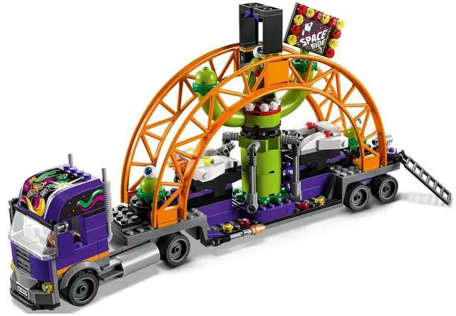 Alt view image 4 of 5 - international version city Series 60313 Space Ride Amusement Truck Number of parts 433 Suitable for age 6+ toy building blocks