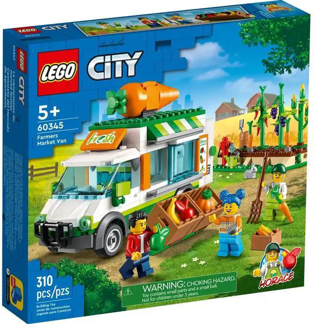 Alt view image 2 of 5 - international version city Series 60345 Farmers Market Van Number of parts 310 Suitable for age 5+ toy building blocks