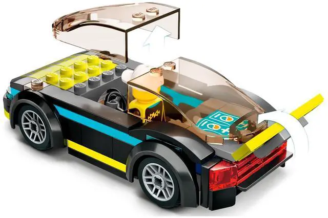 Alt view image 5 of 5 - international version city Series 60383 Electric Sports Car Number of parts 95 Suitable for age 5+ toy building blocks
