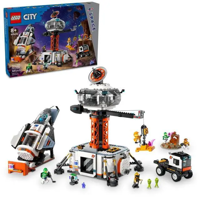 Alt view image 2 of 5 - international version city Series 60434 Space Base and Rocket Launchpad Number of parts 1422 Suitable for age 8+ toy building blocks