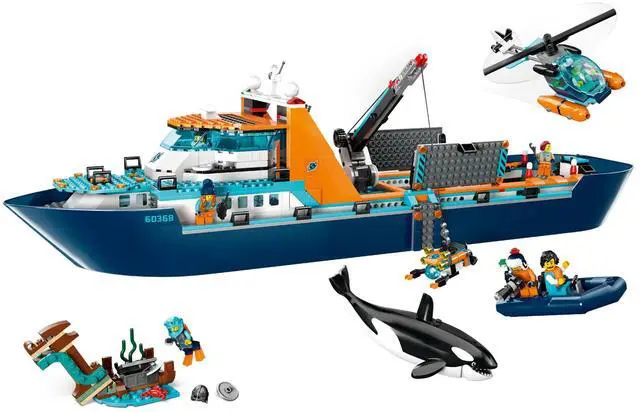 Alt view image 3 of 5 - international version city Series 60368 Arctic Explorer Ship Number of parts 815 Suitable for age 7+ toy building blocks