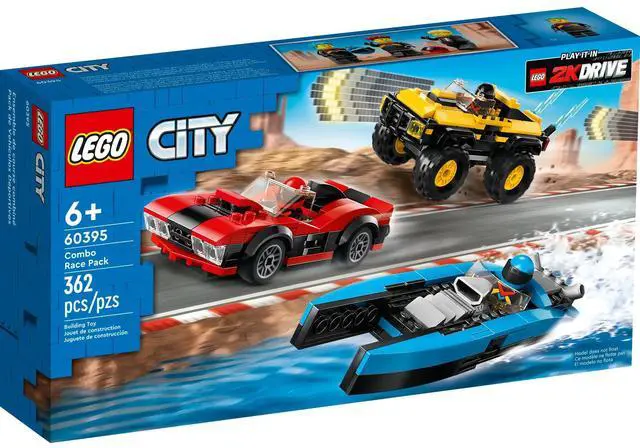 Alt view image 2 of 5 - international version city Series 60395 Combo Race Pack Number of parts 362 Suitable for age 6+ toy building blocks