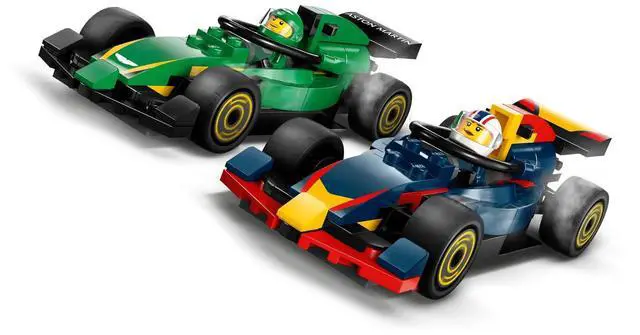 Alt view image 4 of 5 - international version city Series 60445 F1® Truck with RB20 & AMR24 F1® Cars Number of parts 1086 Suitable for age 8+ toy building blocks