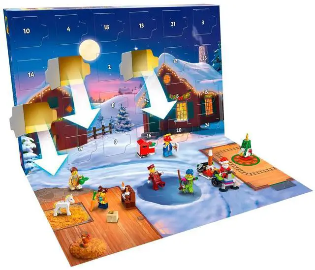 Alt view image 3 of 5 - international version city Series 60352 LEGO® City Advent Calendar Number of parts 287 Suitable for age 5+ toy building blocks
