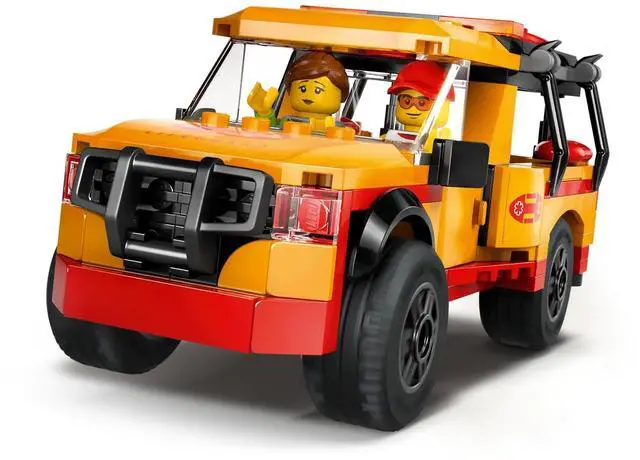 Alt view image 5 of 5 - international version city Series 60453 Lifeguard Beach Rescue Truck Number of parts 214 Suitable for age 6+ toy building blocks