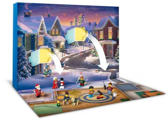 Alt view image 4 of 5 - international version city Series 60436 LEGO® City Advent Calendar 2024 Number of parts 195 Suitable for age 5+ toy building blocks