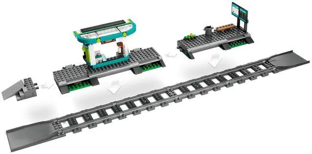 Alt view image 4 of 5 - international version city Series 60423 Downtown Streetcar and Station Number of parts 811 Suitable for age 7+ toy building blocks
