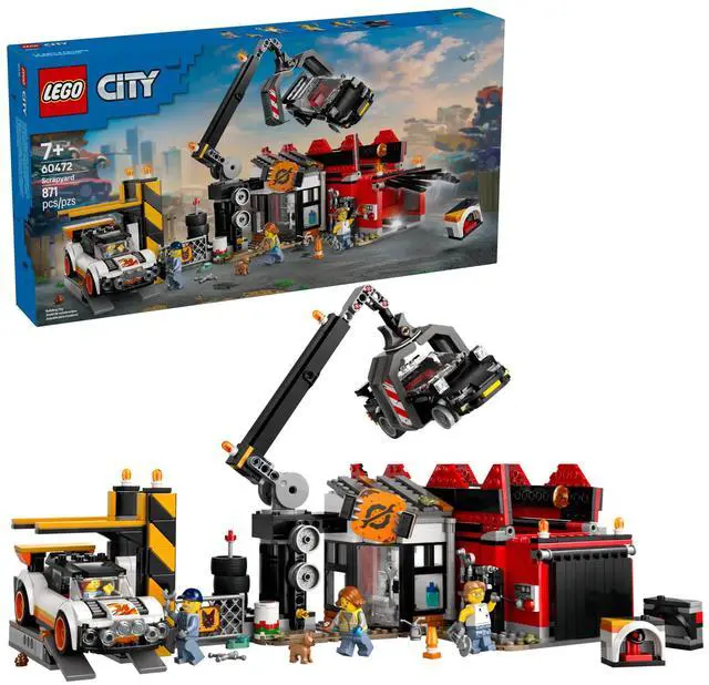 Alt view image 2 of 5 - international version city Series 60472 Scrapyard with Cars Number of parts 871 Suitable for age 7+ toy building blocks