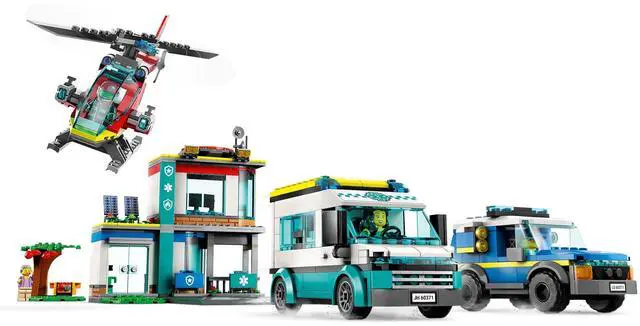 Alt view image 3 of 5 - international version city Series 60371 Emergency Vehicles HQ Number of parts 706 Suitable for age 6+ toy building blocks